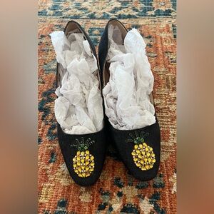 Bejeweled Pineapple Zara Heels Size 9
